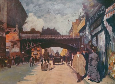 Street in Berlin: Friedrichstrasse at the Corner of Georgenstrasse, c.1900 by Moritz Coschell